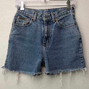 Calvin Klein Medium Wash Cutoff Shorts Womens 6 2/4